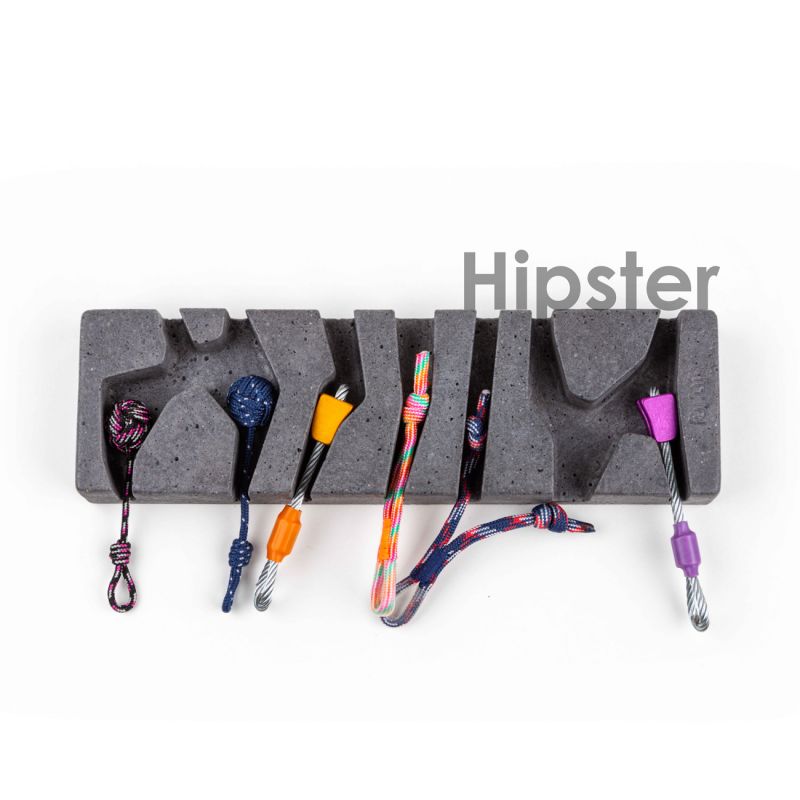 Věšáček na klíče Fujfuj dark grey