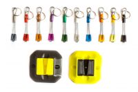 Věšák na klíče Rainbow Wedge s klíčenkou Kouba | žlutý, černý