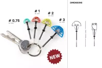 Friend klíčenka Fujfuj s pohyblivými segmenty | G-green, S-red, M-yellow, B-blue